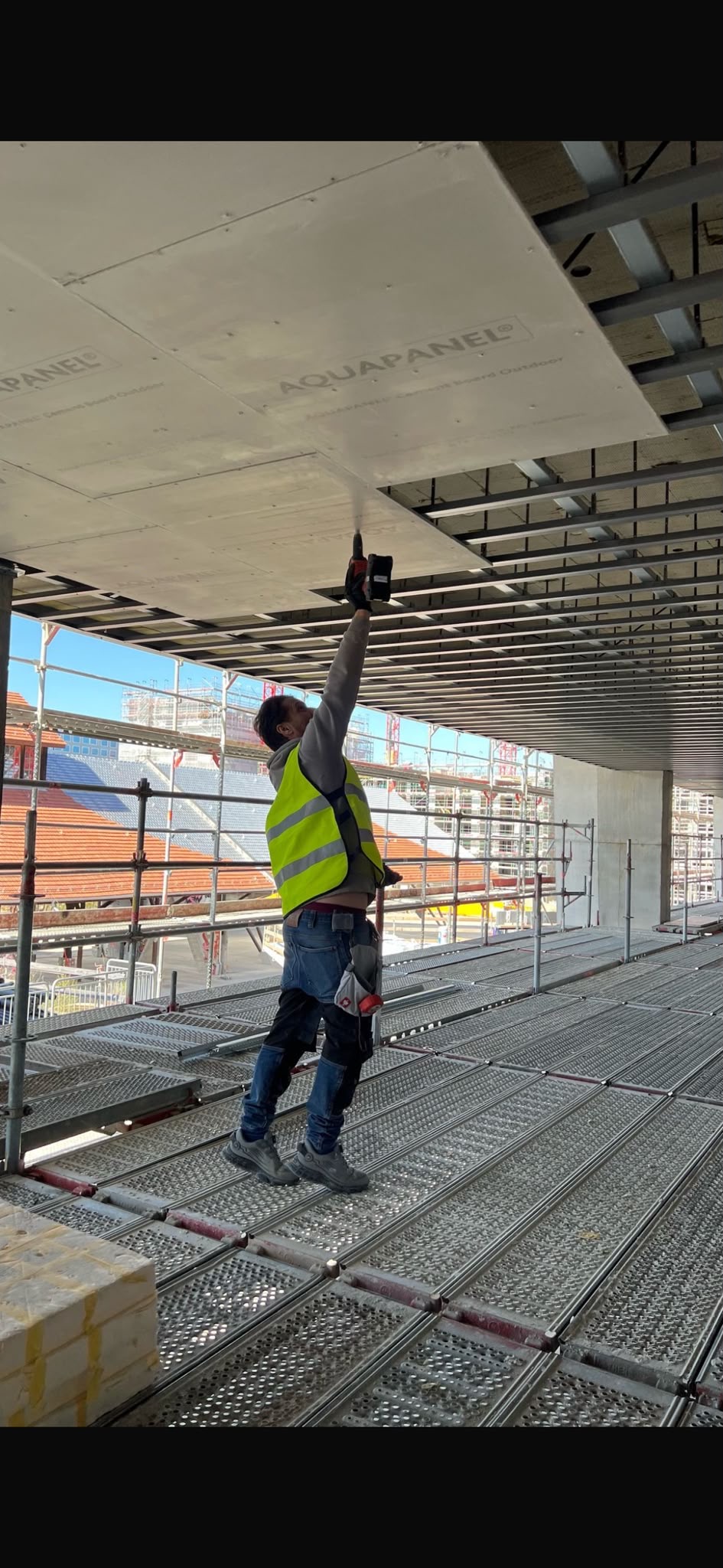 Aquapanel Deckenverkleidung Neubau